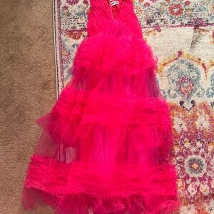 Elegant Pink Maxi Dress